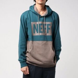 Neff Teal and Gray Hoodie